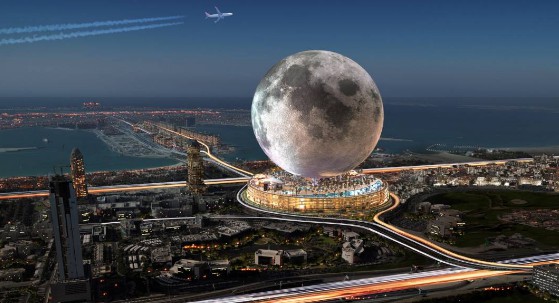<b>耗资1500亿、模拟月球大只500平台表面！杜拜计画建造“月球MOON</b>